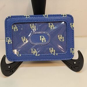 Dooney & Bourke Blue and Yellow Card Holder EUC